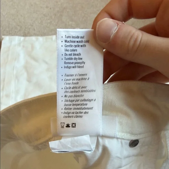 PAIGE Light Cream Anessa Jeans - Picture 5 of 7